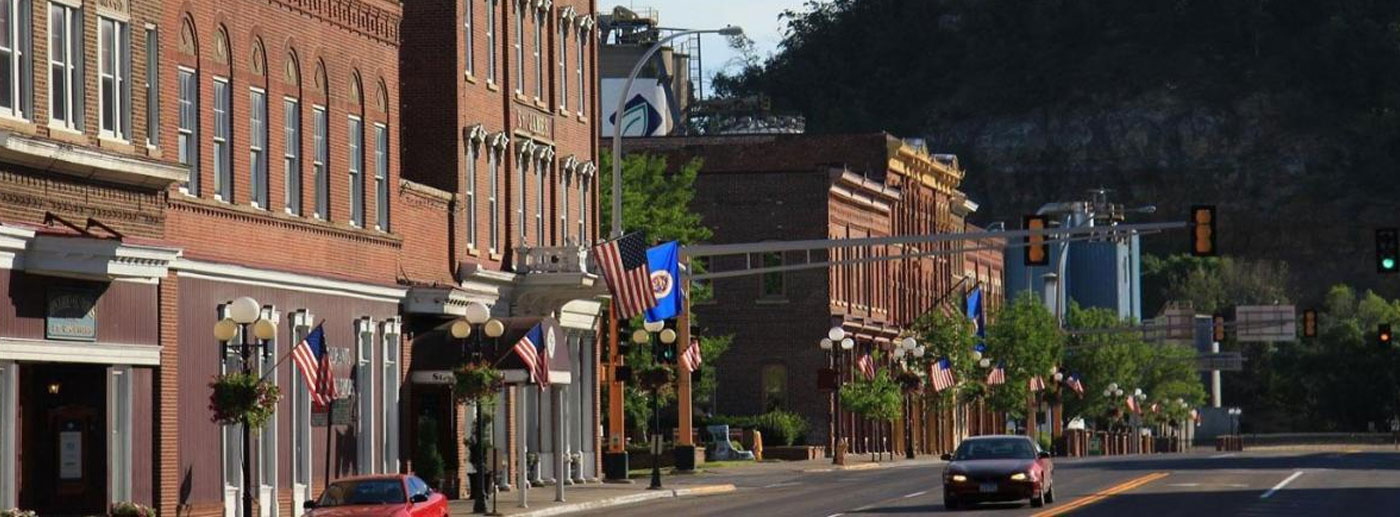 main street in Red Wing, MN