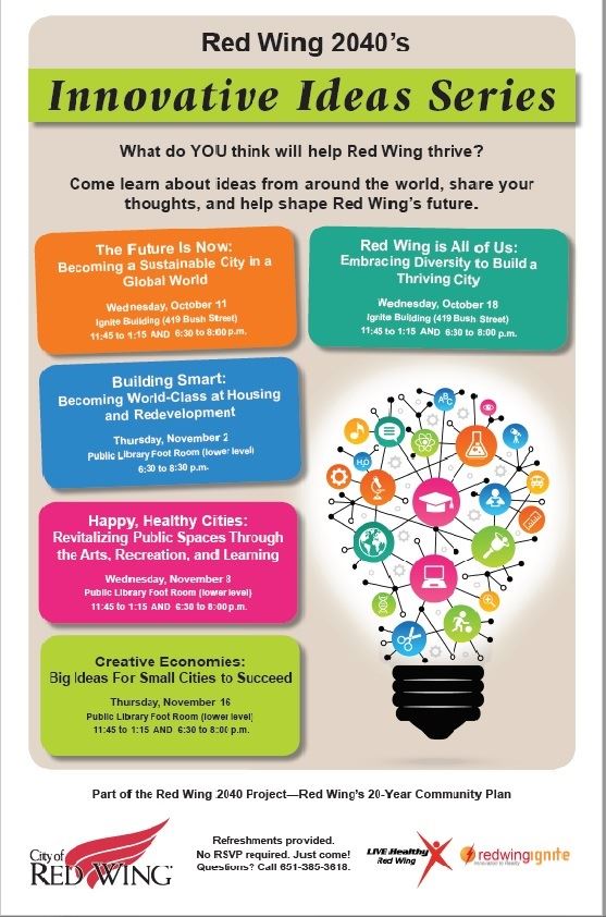 Poster of events for 2017 Innovative Ideas Series