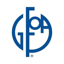 Logo of the Government Finance Officers Association (GFOA) in blue against a white background