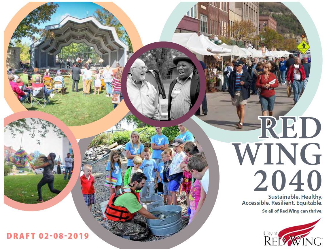 Image of the Final Draft cover of the Red Wing 2040 Plan