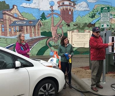 Photo of EV Charging Station in use