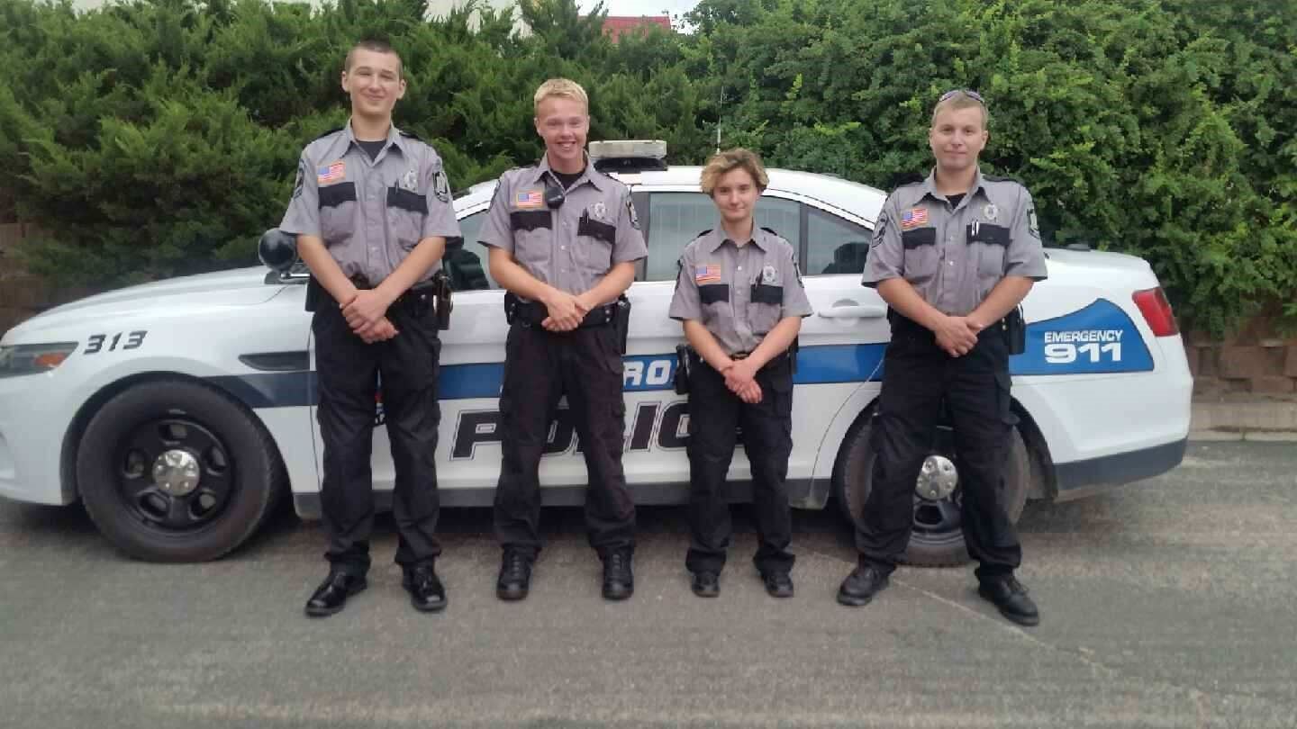 Four youth in Young Explorers program