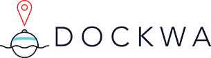 Dockwa Logo with bobber icon and Dockwa text