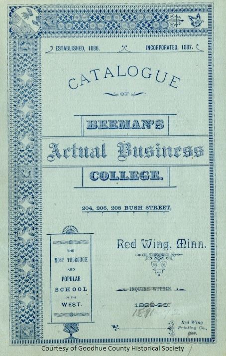 Beemans Actual Business College Catalogue from 1891