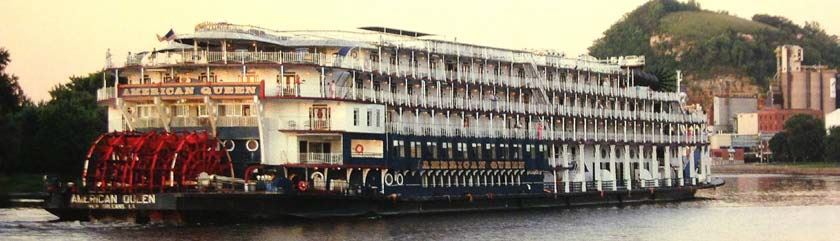 19th Century Steamboat and Passenger Boat in Color